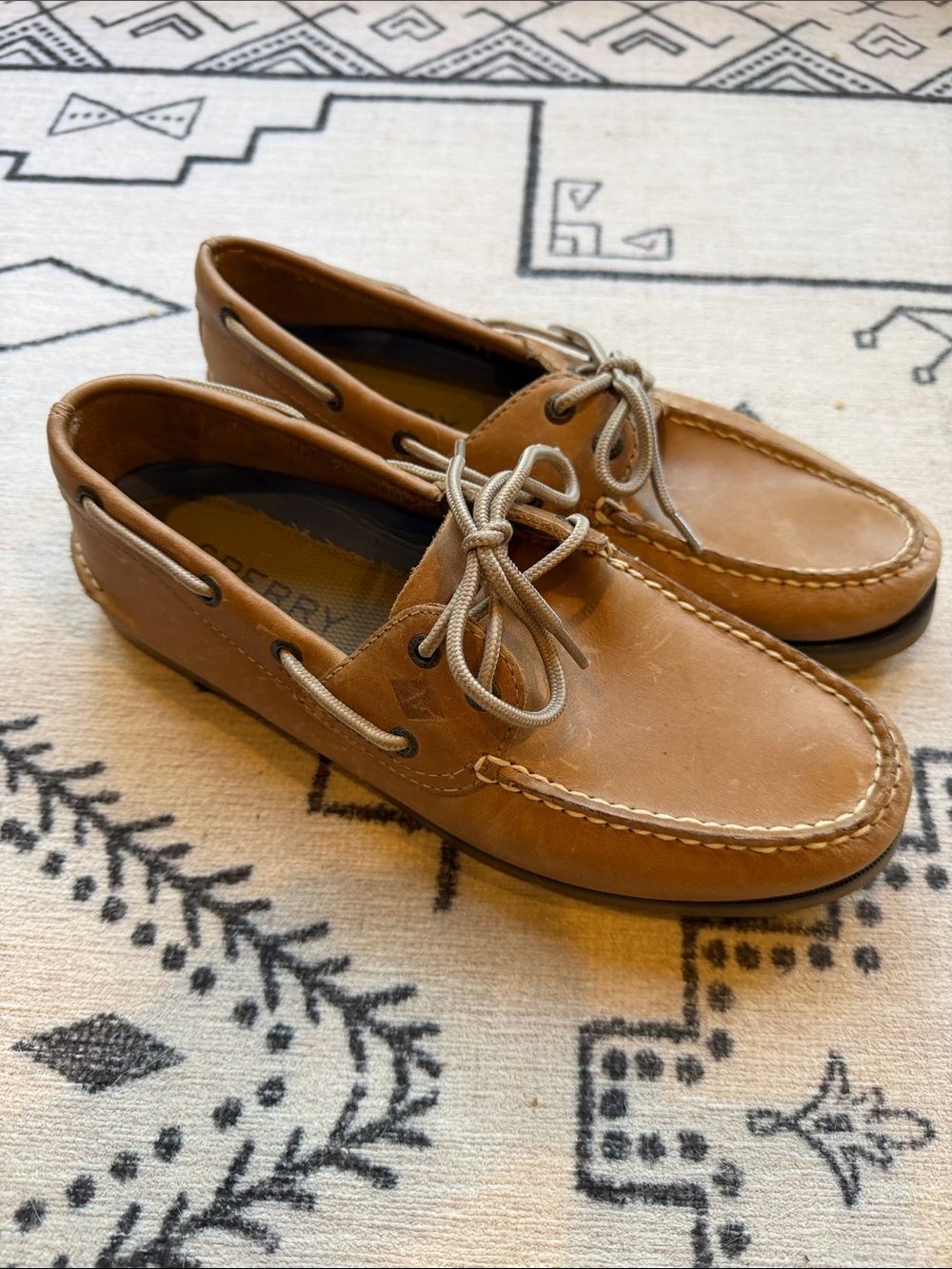Sperry Men’s Brown Leather Classic Boat Shoes NEW! - Picture 3 of 6
